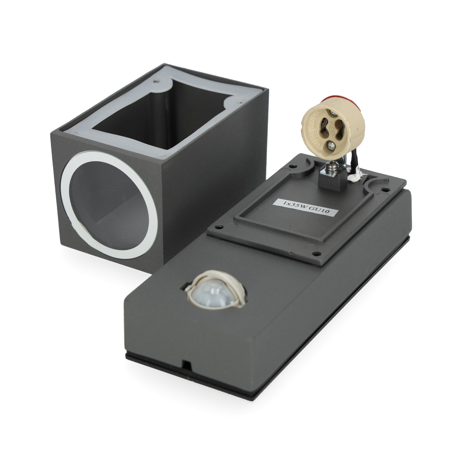 Lampa ścienna do ogrodu z czujnikiem ruchu MICASA3 LX szara