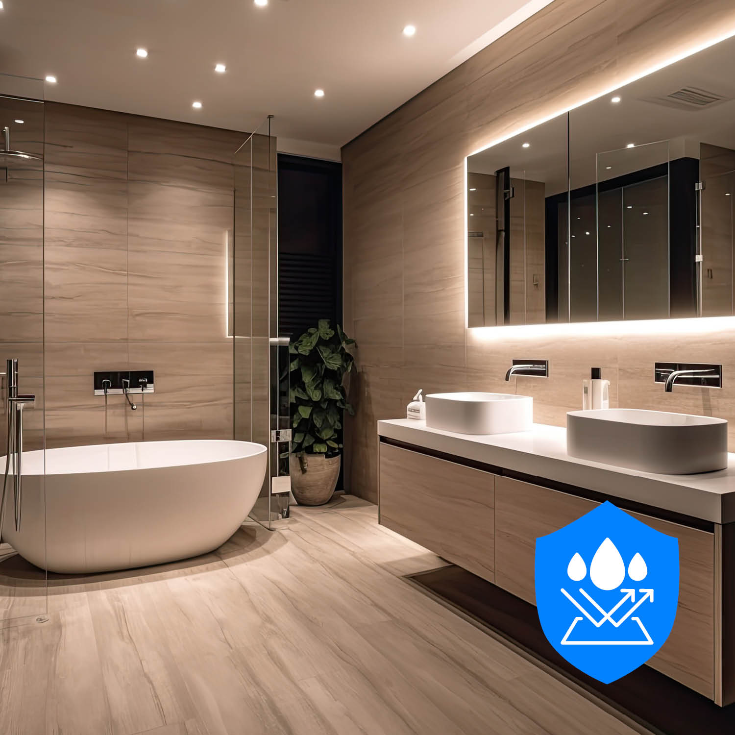 6x oprawa halogenowa LUMO11 chrom +LED GU10 5W neutralna biała PREMIUM