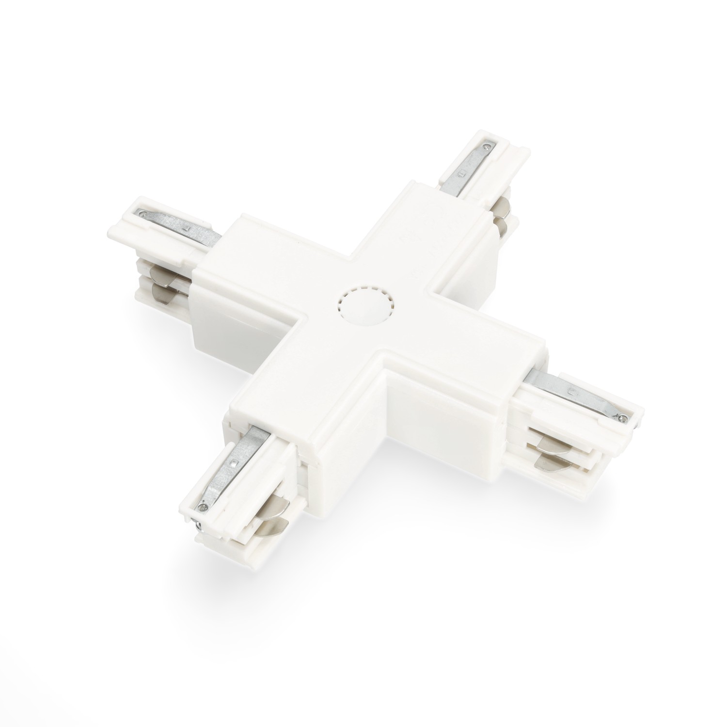 Łącznik 'X' do łączenia szyn ZEWNĘTRZNY BIAŁY do LED NEXTRACK