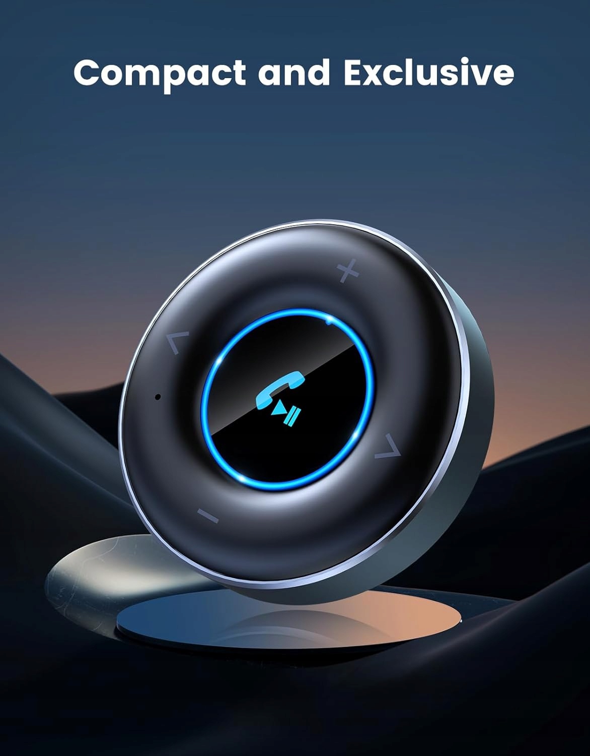 Rolgno Adapter samochodowy Bluetooth 5,3