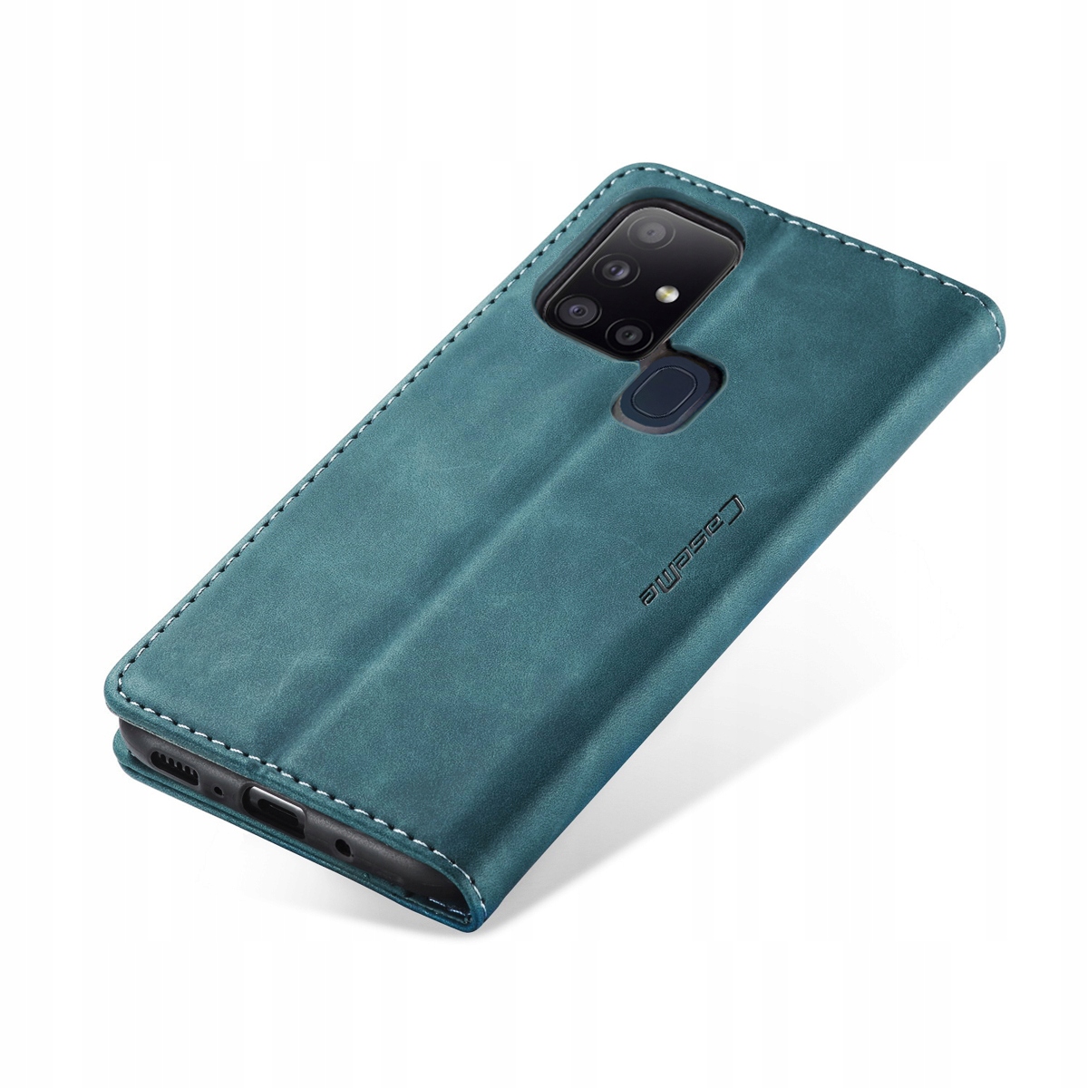 Etui z klapką Caseme do Samsung Galaxy A21s zielony