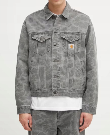 Carhartt WIP Duck Helston Jacket Camo Duck Black M