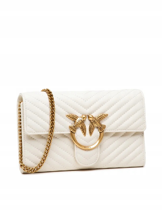 PINKO Torebka Love Wallet V Quilt 2 C PE 22 PLTT 1P22JS Y7SQ Biały