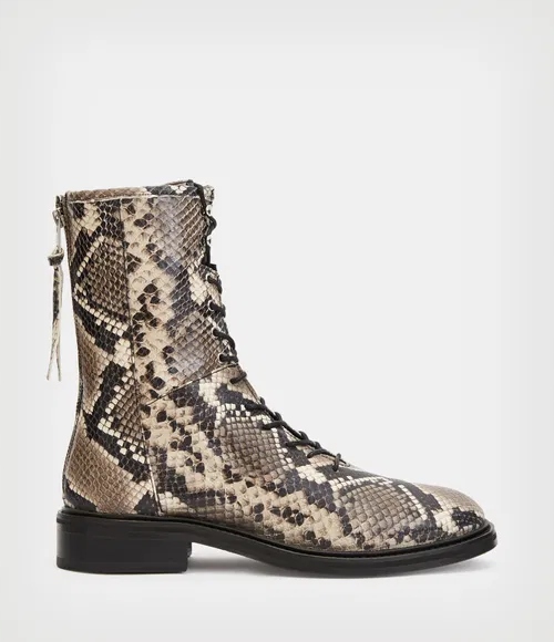 Botki ALLSAINTS Misty Leather Snake Effect B4ZW0364 roz.39