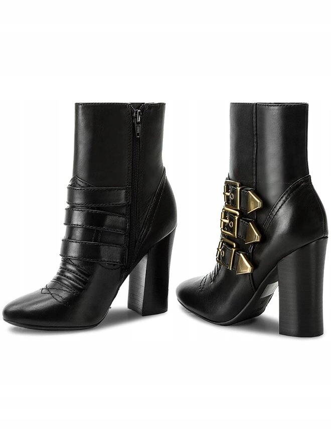 Guess Botki Luluby FLLBY3 LEA10 Czarny R.39