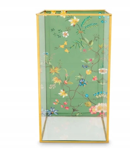 Studio Wysokie Pudełko Do Przechowywania Szkło Lakierowane 16x30cm