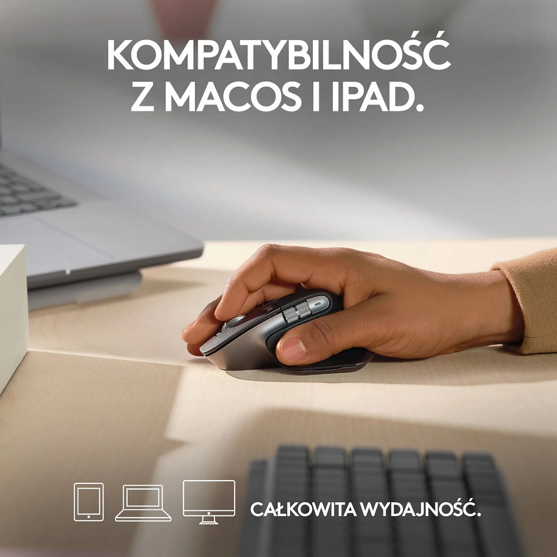 Myszka bezprzewodowa Logitech MX Master 3S For Mac sensor laserowy