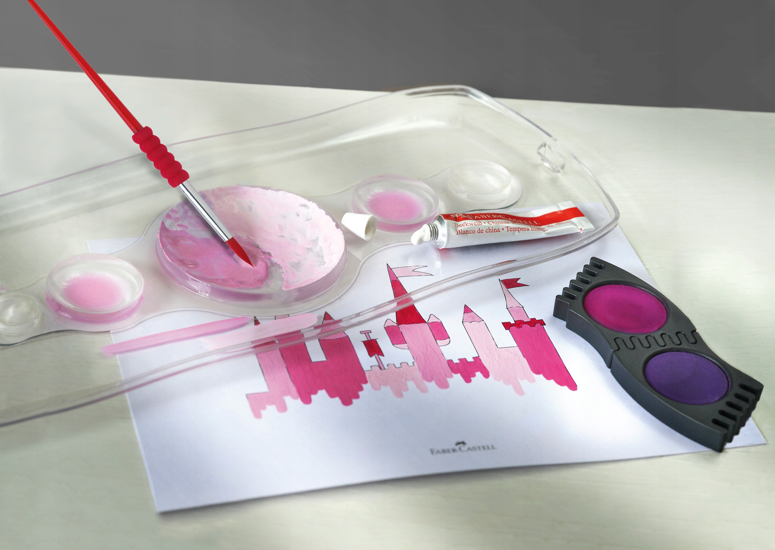 Farby akwarelowe FABER-CASTELL Connector 24 kol