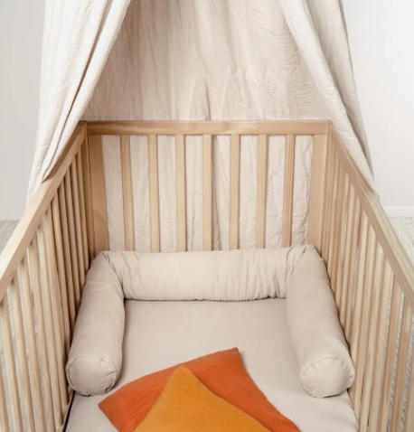 Julius Zöllner Łóżko muślinowe wąż 180 cm - piaskowe