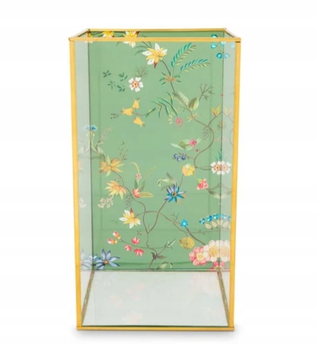 Studio Wysokie Pudełko Do Przechowywania Szkło Lakierowane 16x30cm