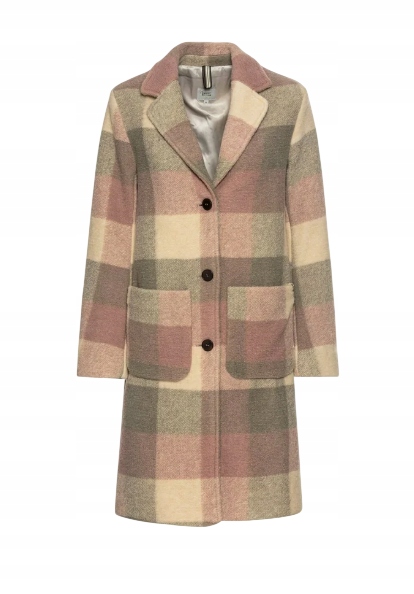 camel active REVERSKRAGEN - Classic coat - pastel check 44