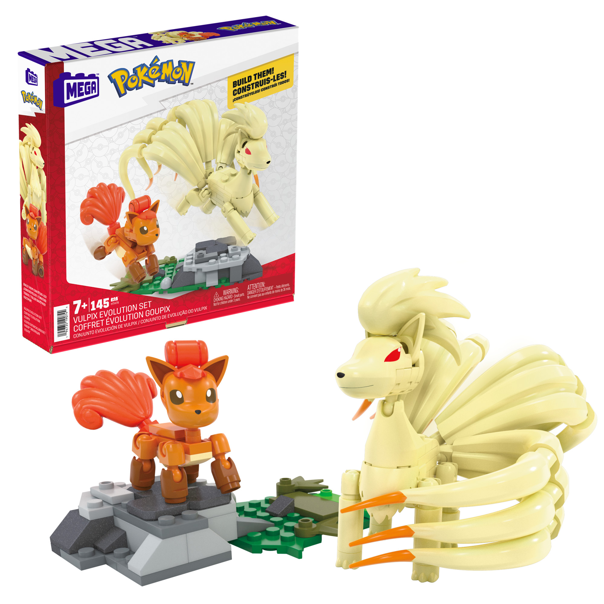 MEGA CONSTRUX KLOCKI 145 el POKEMON VULPIX EWOLUCJA