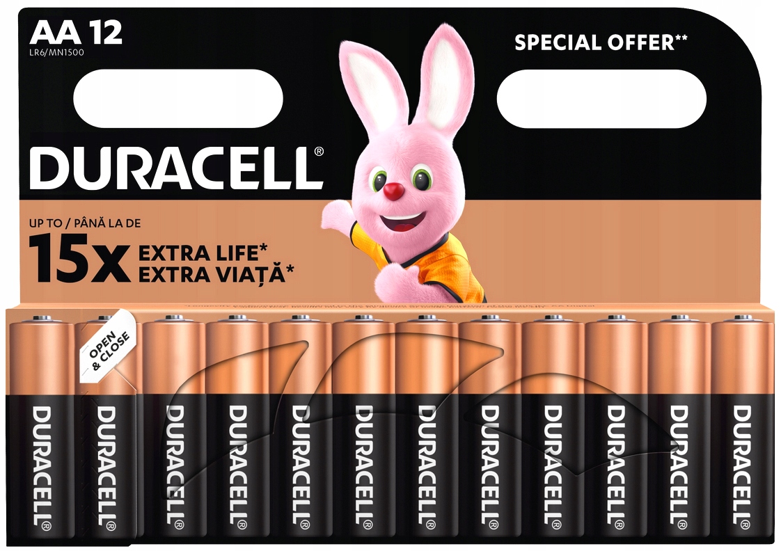 Bateria alkaliczna Duracell AA (R6) 10szt.