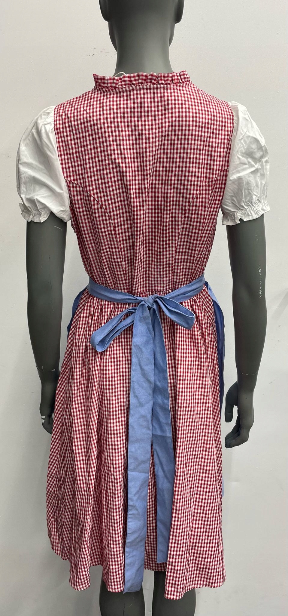 ONLY LELLY CHECK DIRNDL DRESS ROZMIAR M