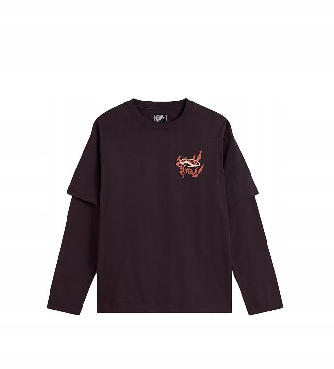 T-shirt Męski z długim rękawem VANS For Nothing Dark Port VN000RG5EMS1 S