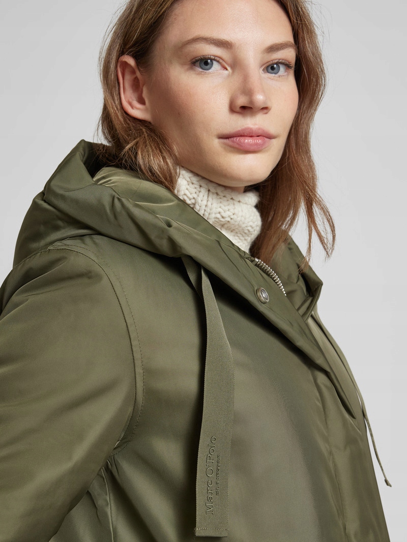 Paska o kroju regular fit z kapturem z twillu poliestrowego Marc O'Polo r42