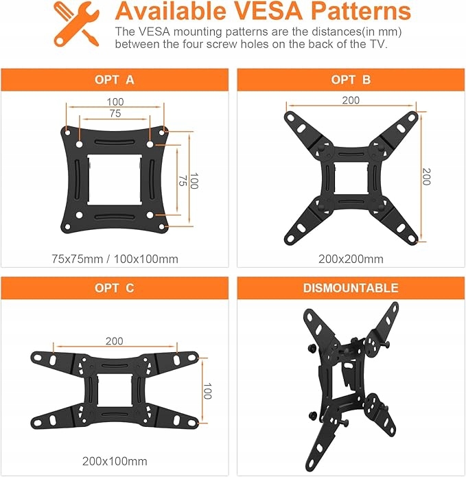 GRIFEMA GB1008-2 Uchwyt ścienny do telewizora