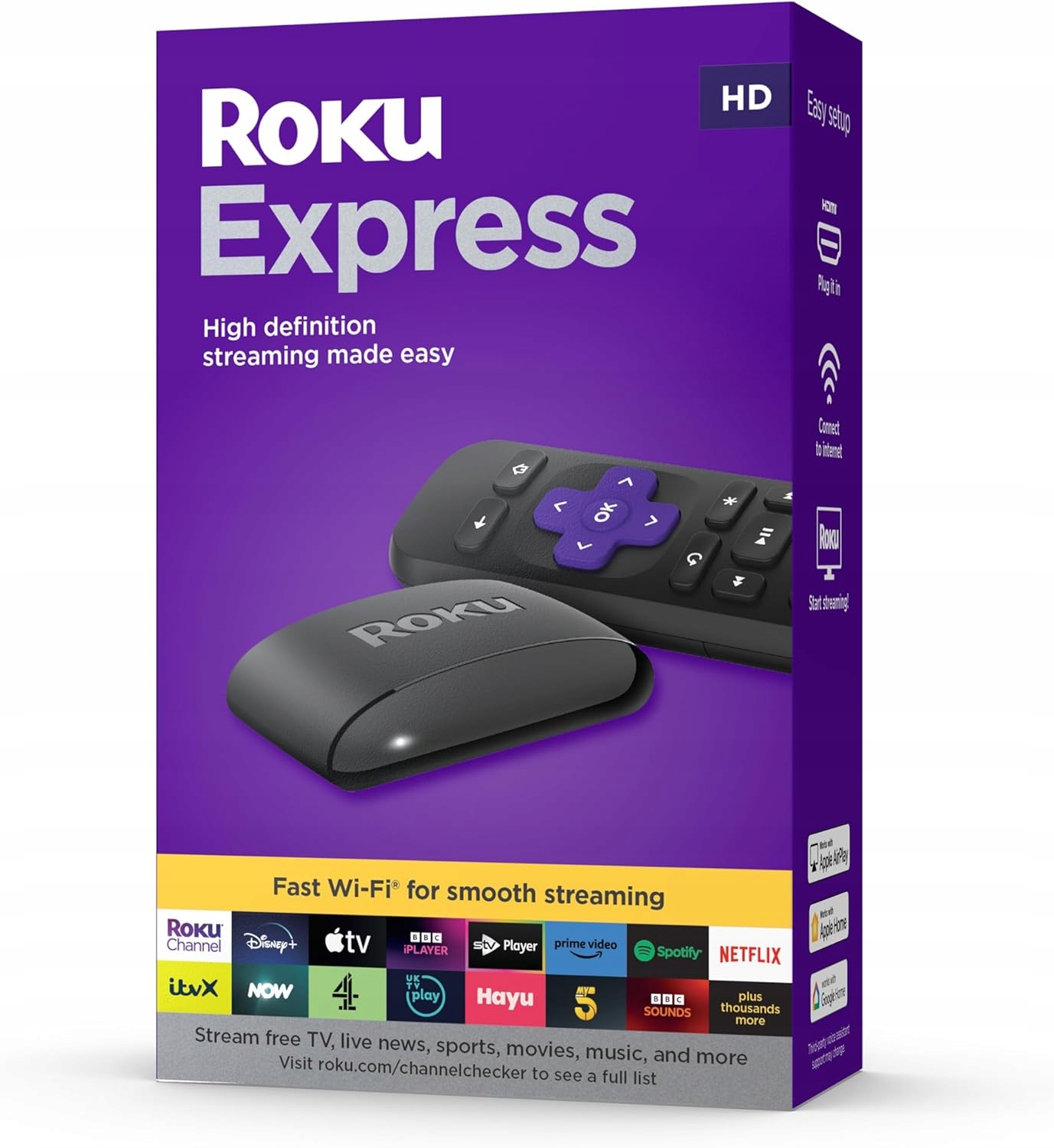 Odtwarzacz multimedialny Roku Express HD Netflix Disney Amazon Prime Video