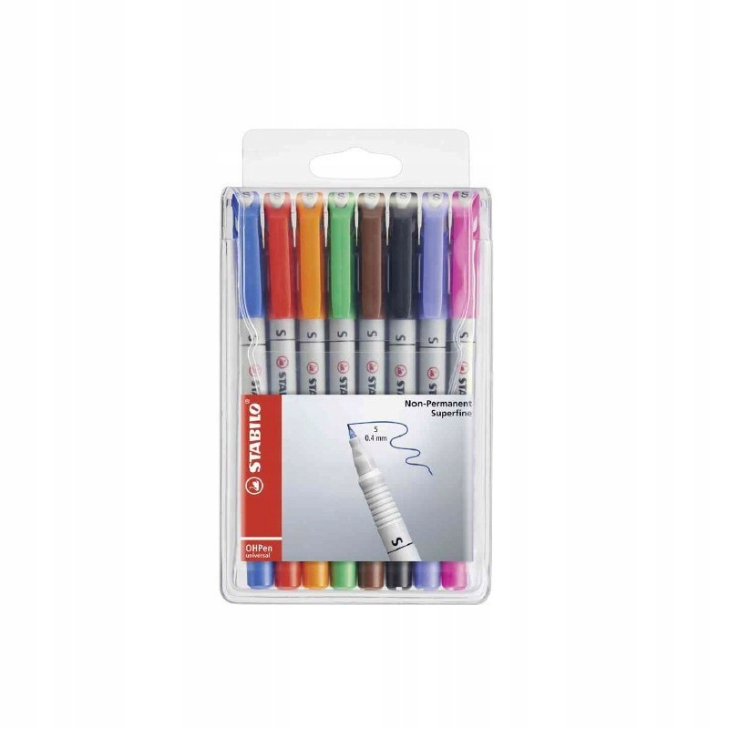 STABILO Woreczek z 8 bardzo drobno rozpuszczalnymi markerami