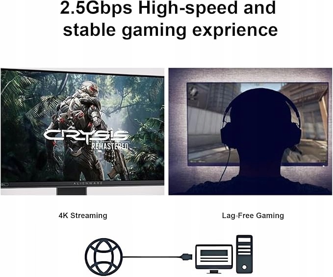 Karta sieciowa QINIYEK 2.5GBase-T PCIe, 2500/1000/100 Mb/s