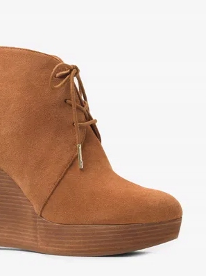 Michael Kors Sznurowane Zamszowe Koturny r.38,5