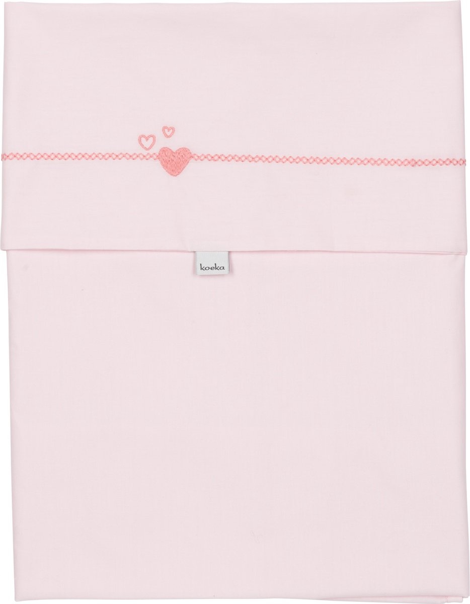 Koeka Prześcieradło do łóżeczka Dużo miłości 110x140cm