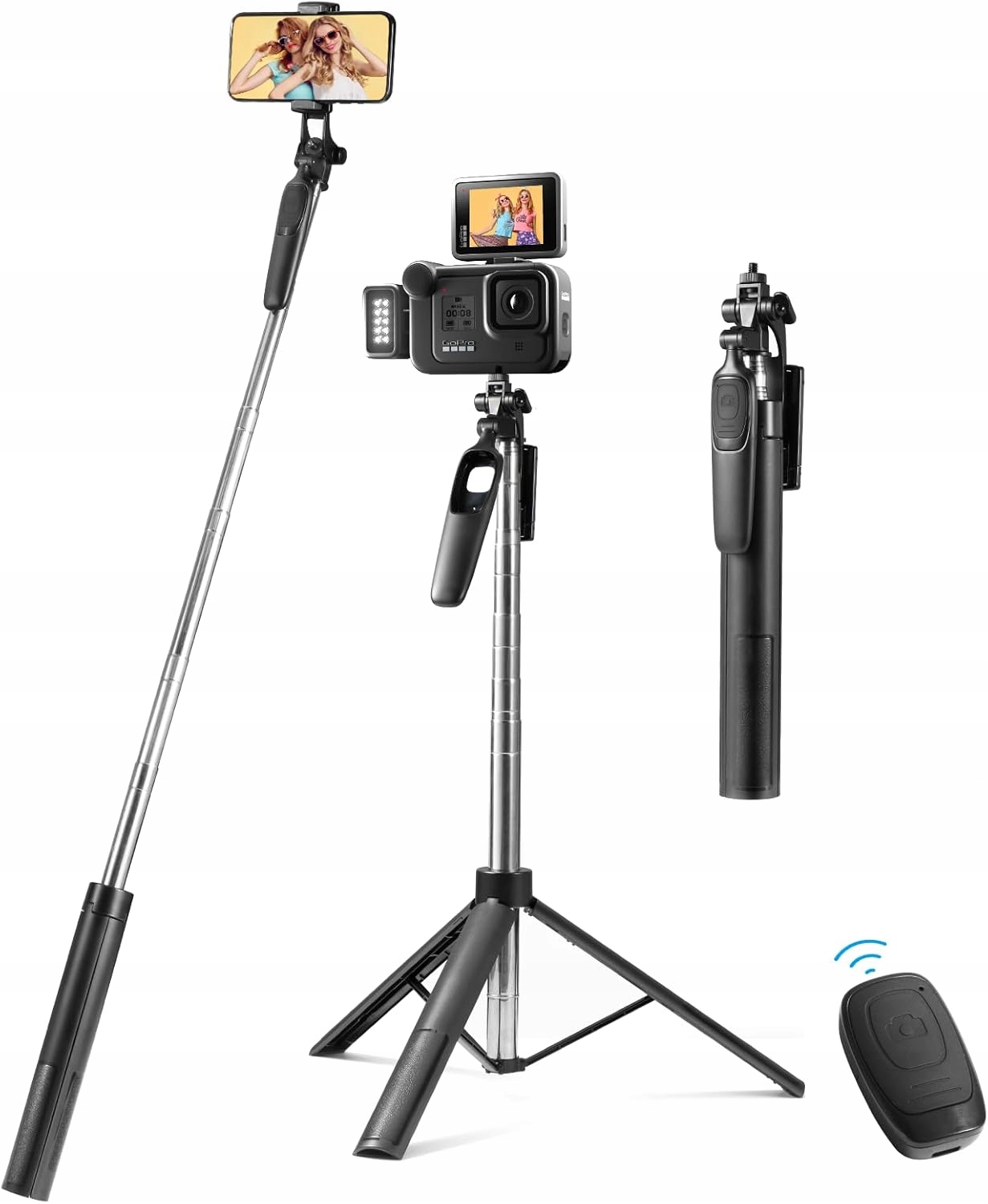 Vinabo 3 w 1 Kijek do selfie Bluetooth, statyw do smartfona 4C1