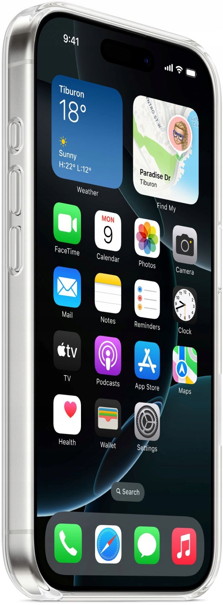 Plecki Apple do Apple iPhone 16 Pro bezbarwny