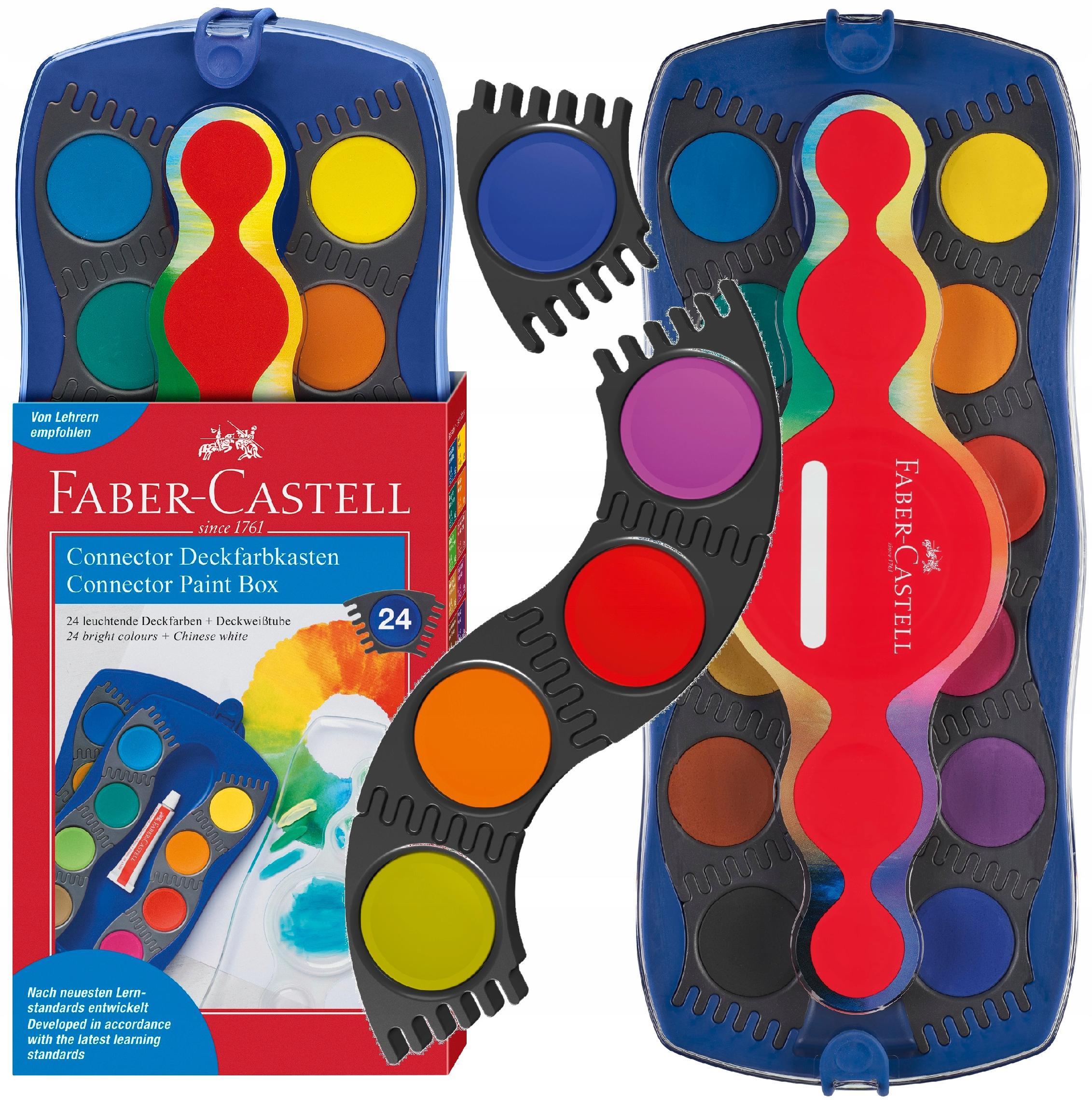 Farby akwarelowe FABER-CASTELL Connector 24 kol