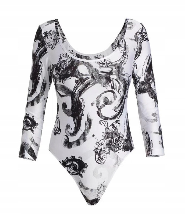 Versace Jeans Couture Baroque Print Bodysuit 34