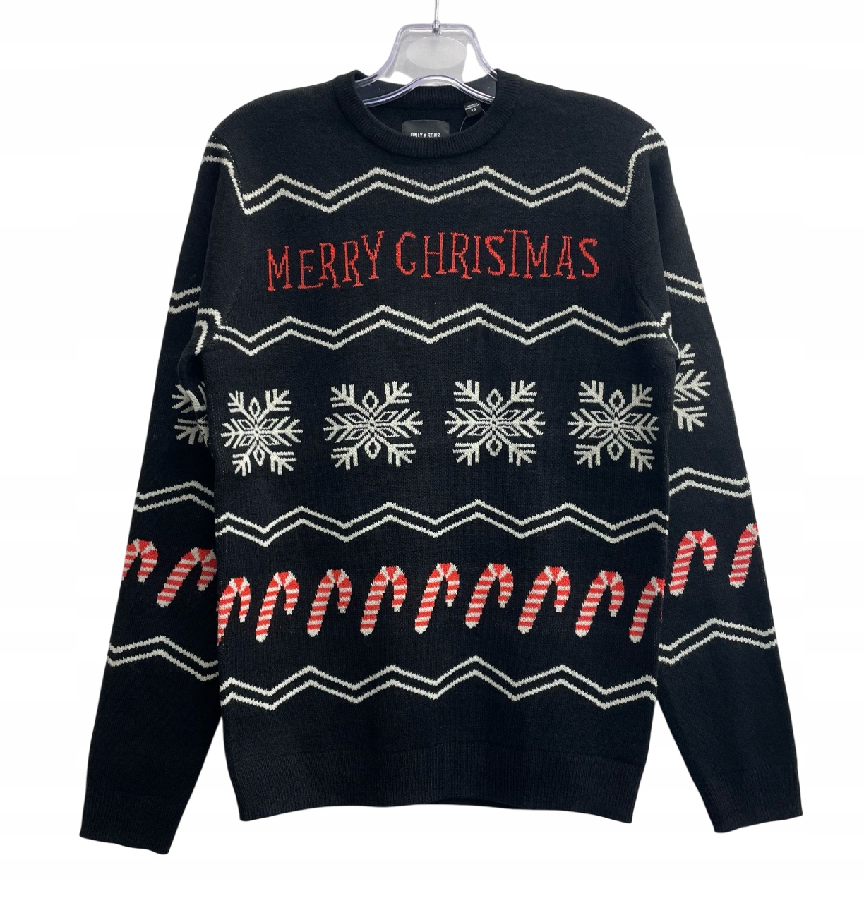 Sweter ONLY Onsxmas Cane Jaq Reg Crew XS