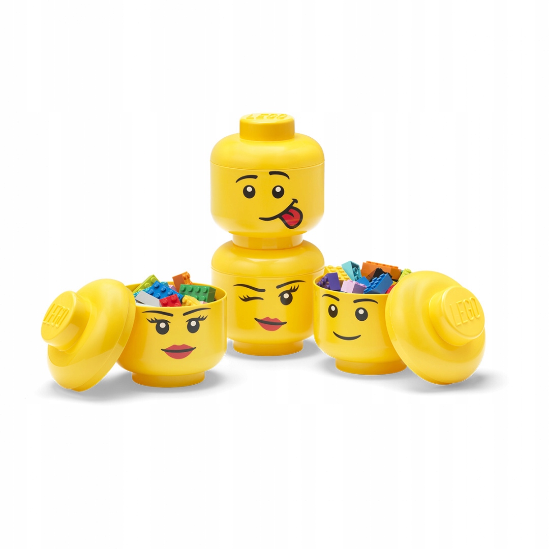 LEGO MINI POJEMNIK GŁOWA 4X -ZESTAW XS 0,36L