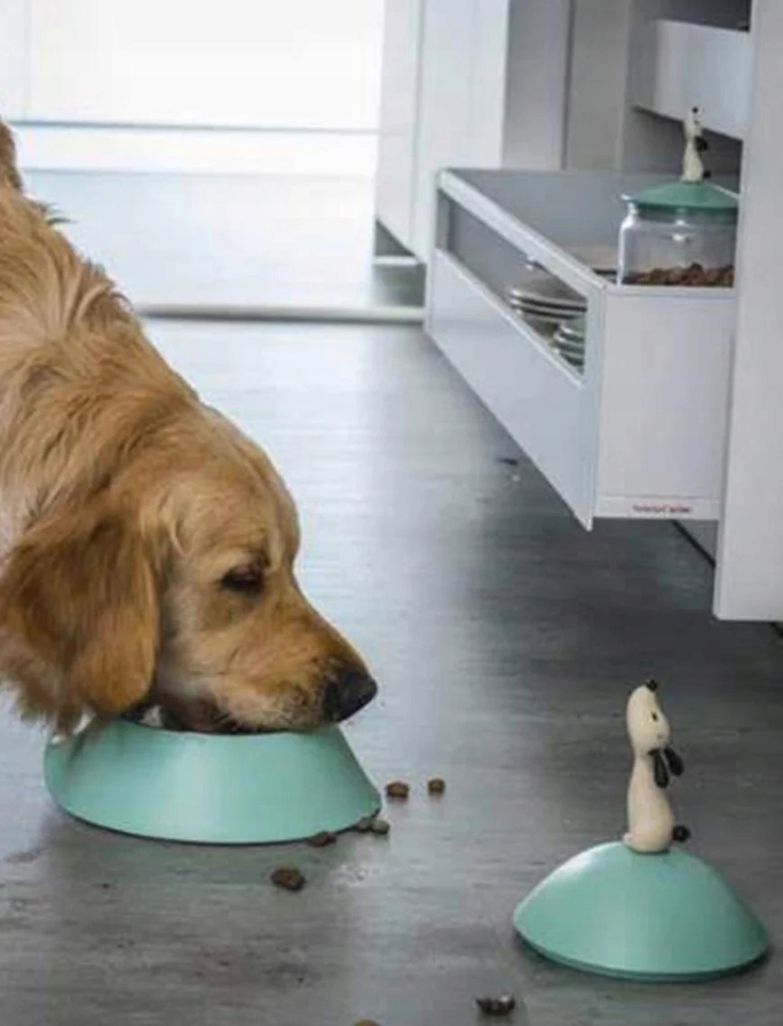 Pojedyncza miska metalowa Alessi odcienie niebieskiego 0,6 l