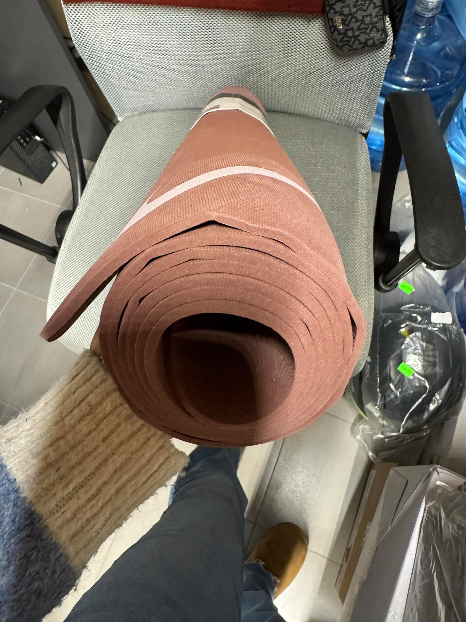 Mata do ćwiczeń Nike 180 cm x 66 cm różowy