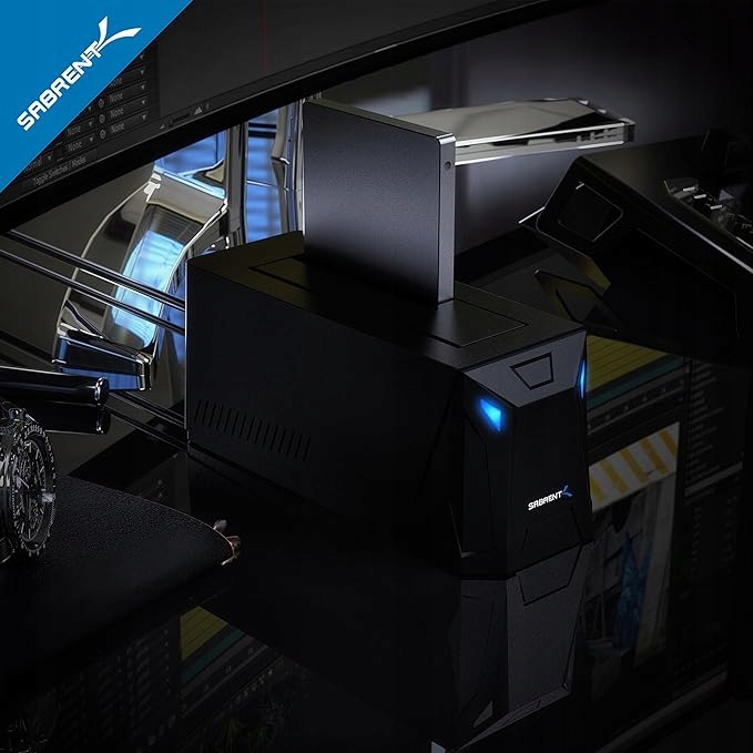 SABRENT SSD/HDD 2,5/3,5 cala stacja dokująca, obudowa dysków twardych