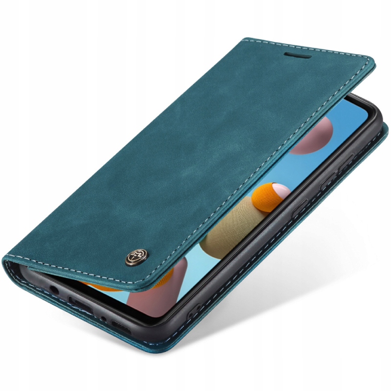 Etui z klapką Caseme do Samsung Galaxy A21s zielony