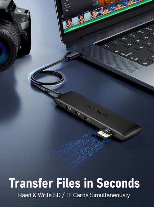 Lemorele USB C Hub, 12-w-1 wieloportowa stacja dokująca USB-C