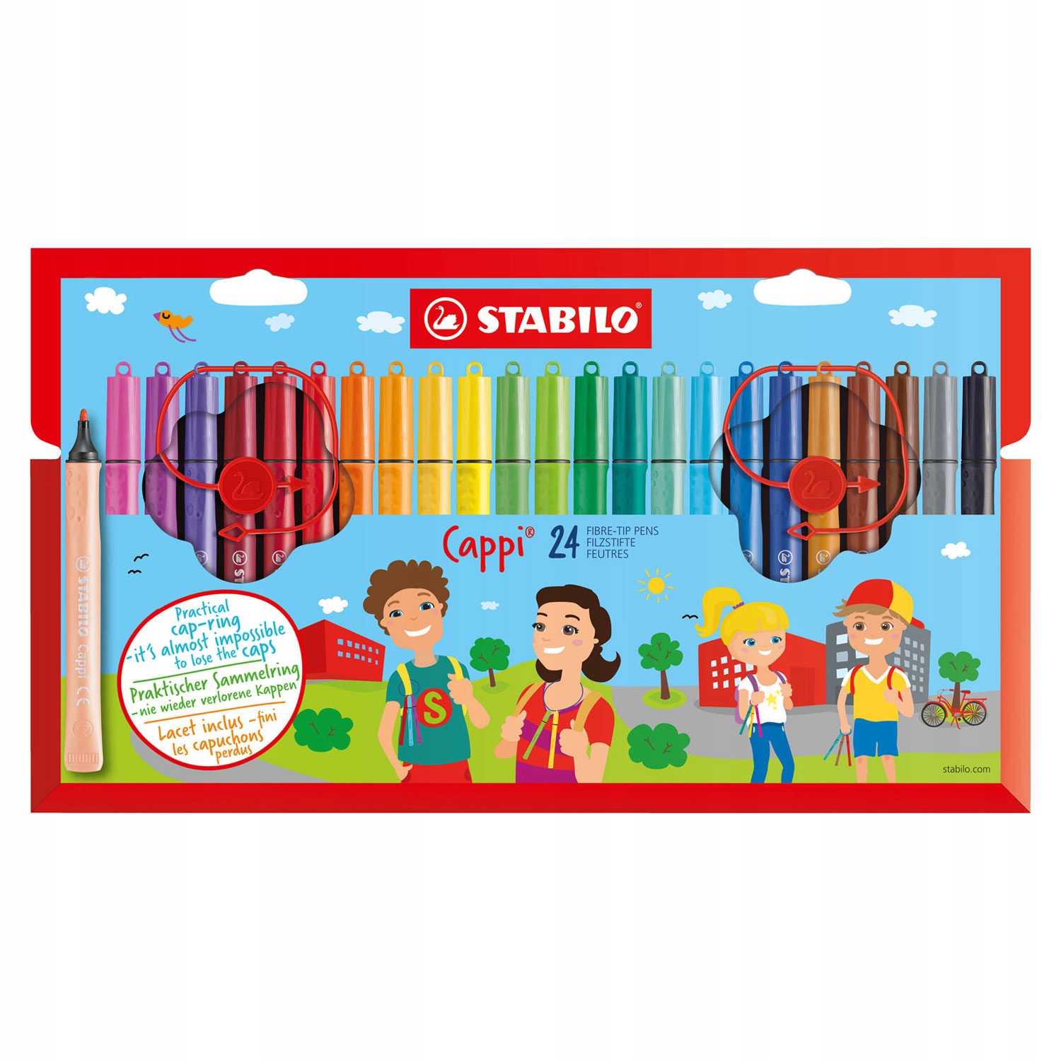Zestaw flamastrów Stabilo Cappi 23