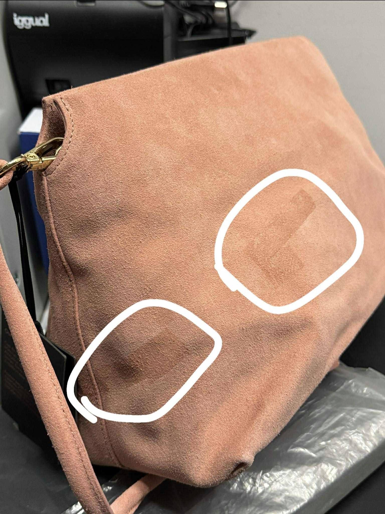 Stefanel MAXI - Kopertówka - pudrowy róż (defekt)