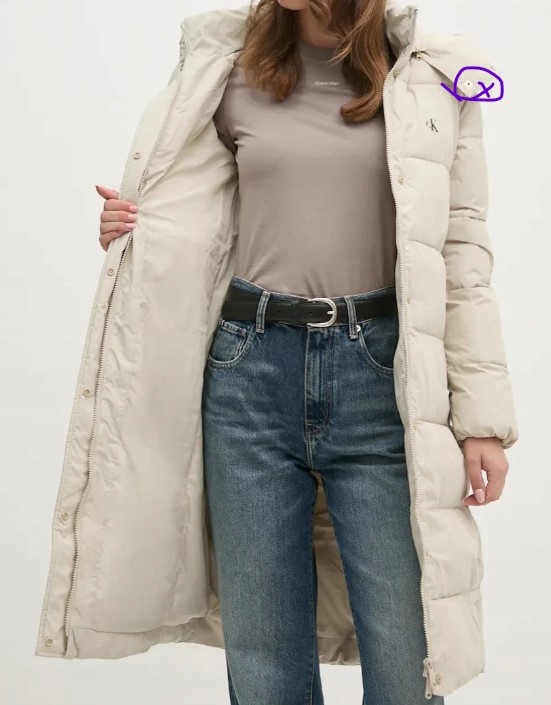 Kurtka zimowa damska pikowana Calvin Klein J20J224104 L (z defektem)