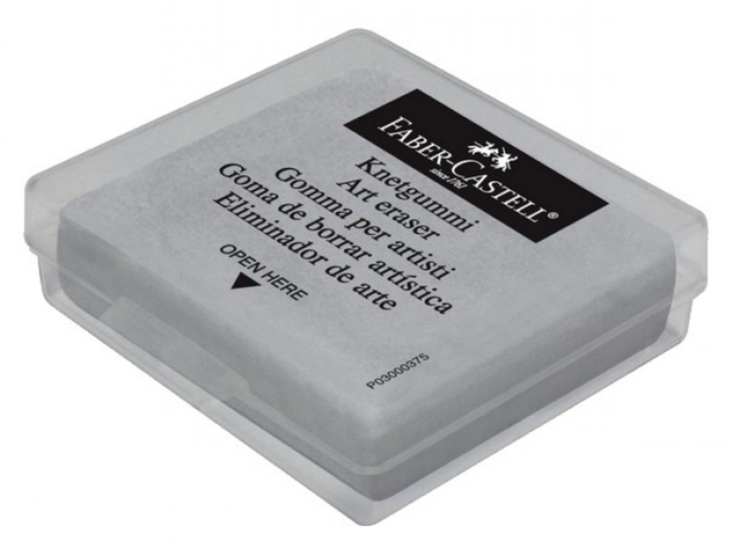 Gumka do mazania Faber-Castell odcienie szarości i srebra 4 szt.