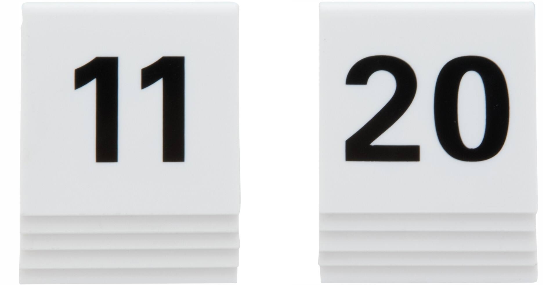 Securit Tabliczki stołowe, cyfry 11-20