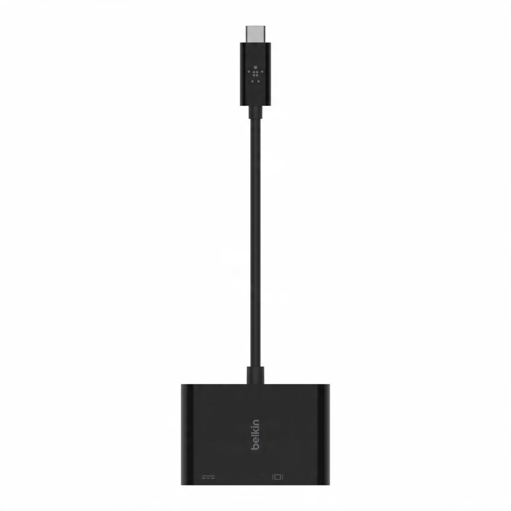 Adapter USB-C - wyjście obrazu VGA + zasilanie PD 60W Belkin AVC001BTBK
