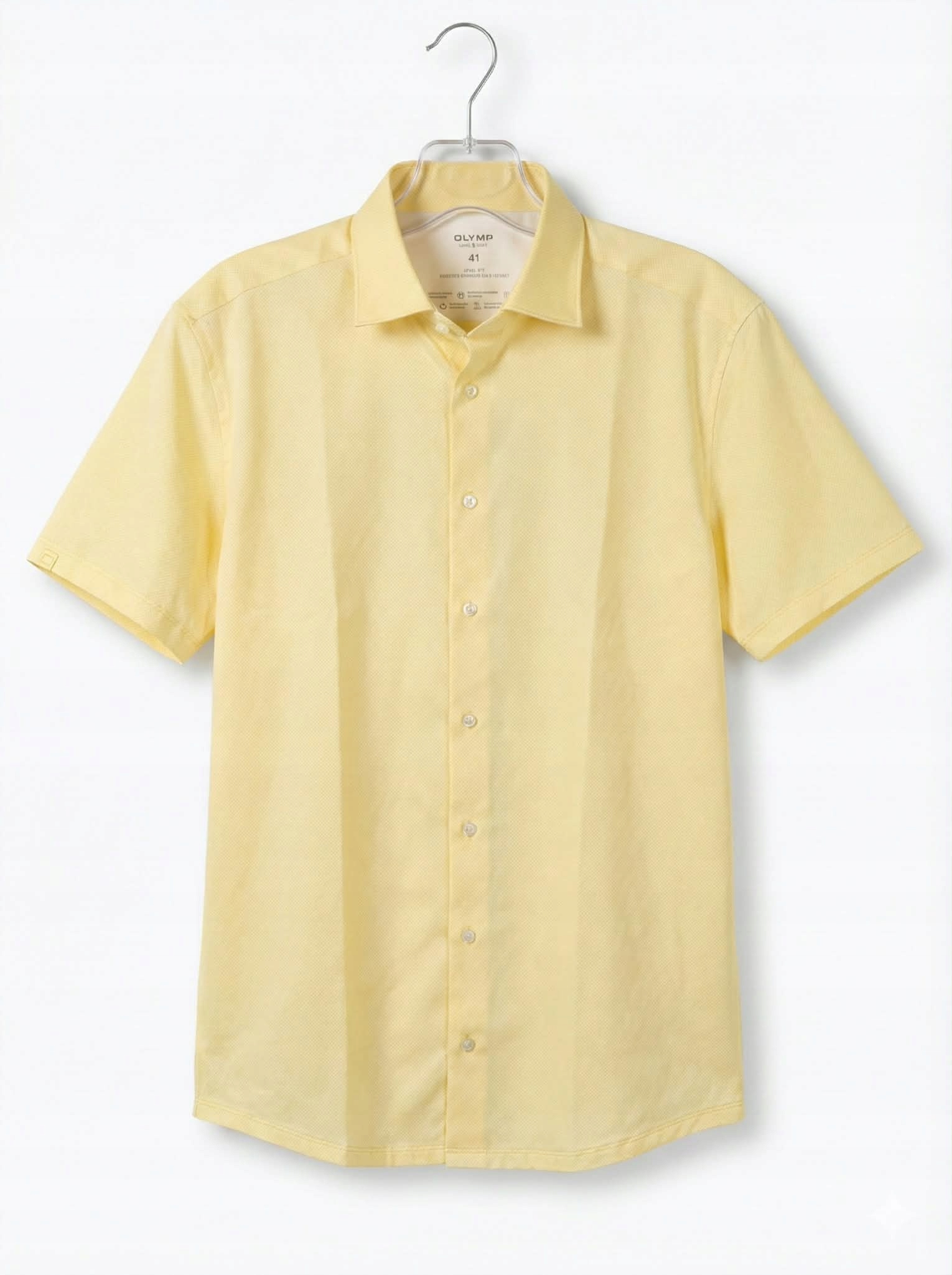 Koszula OLYMP Level Five 24/Seven Body Fit Jersey 68872951 żółta roz.XL
