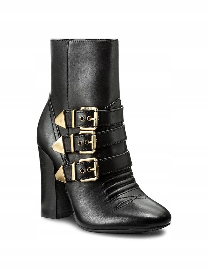 Guess Botki Luluby FLLBY3 LEA10 Czarny R.39