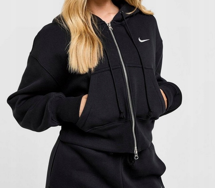 NIKE BLUZA ROZPINANA Z KAPTUREM W NSW PHNX FLC CRP XS