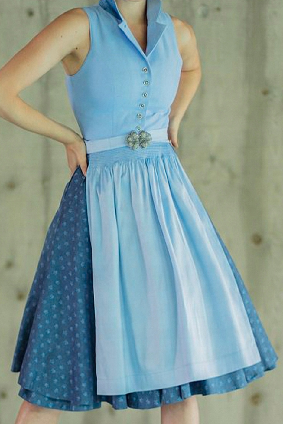 JULI VON CS sukienka koktajlowa retro midi rozmiar 40