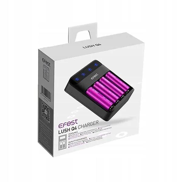 Ładowarka akumulatorów Efest LUSH Q4 z 4 gniazdami