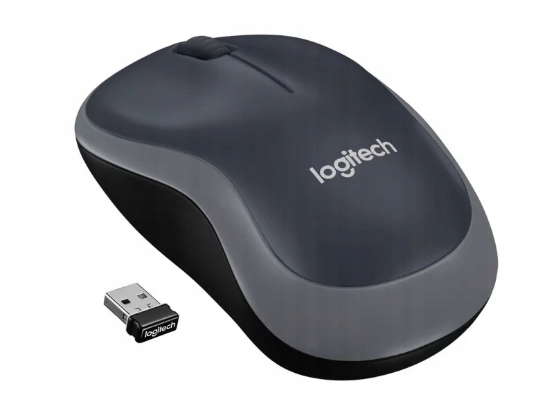 Myszka bezprzewodowa szara Logitech M185 sensor optyczny na baterie
