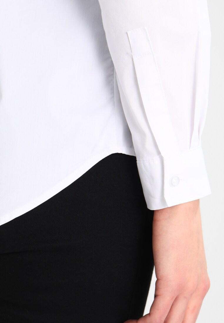 Jacqueline de Yong koszula damska długi rękaw bez wzoru biały rozmiar 38